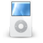 Imagen del reproductor MP3 grande de color blanco